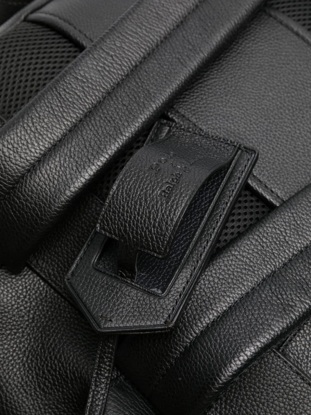 Polo Ralph Lauren Men's Leather Backpack - Black