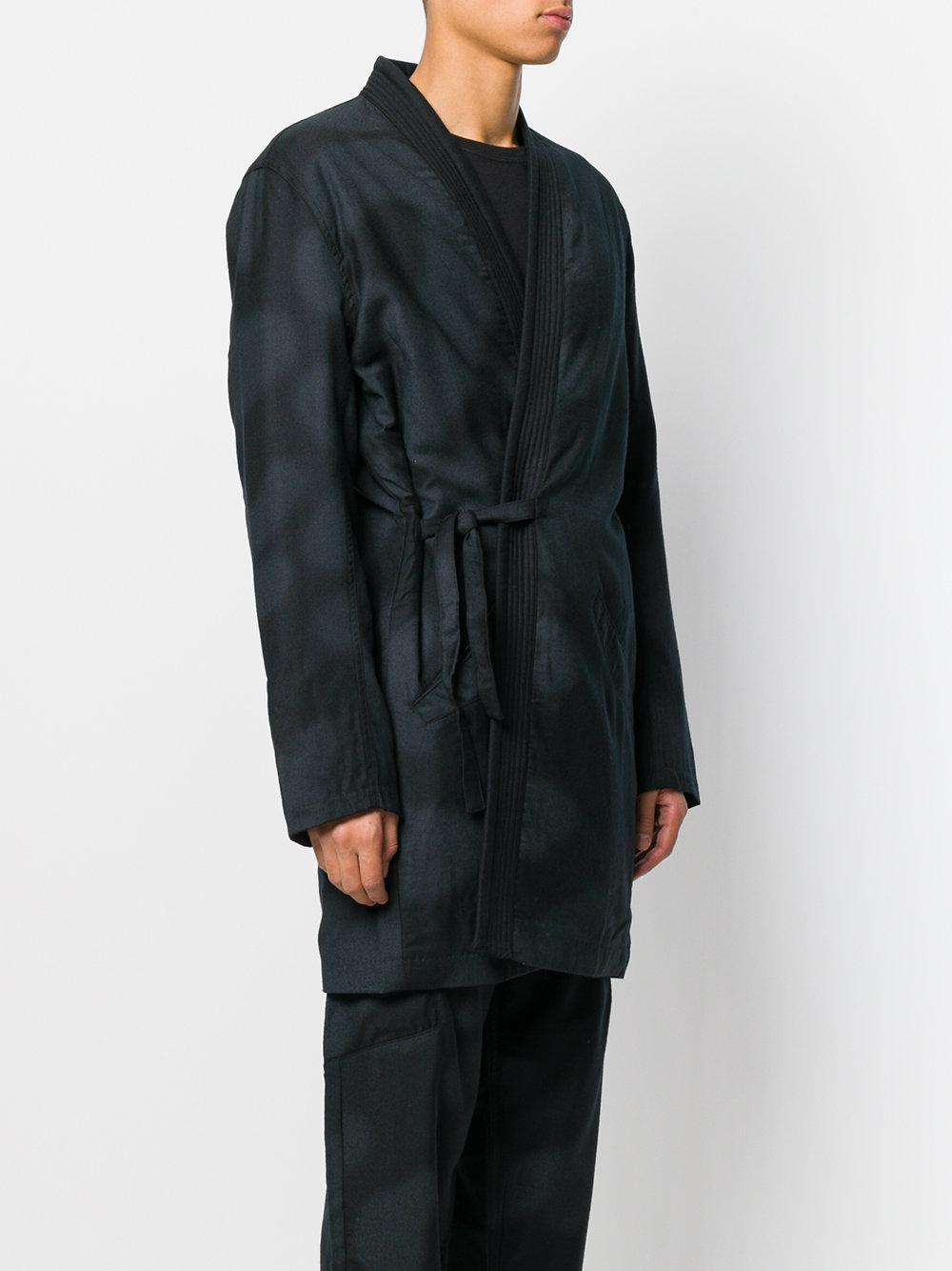 Maharishi Wool Camouflage Patter Coat in Black for Men - Lyst