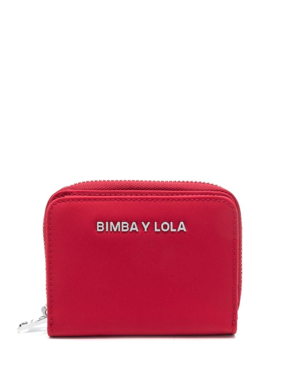 Bimba y Lola Mini debossed-logo Leather Purse - Farfetch
