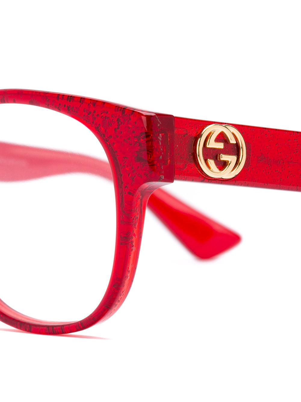 gucci red sparkle sunglasses