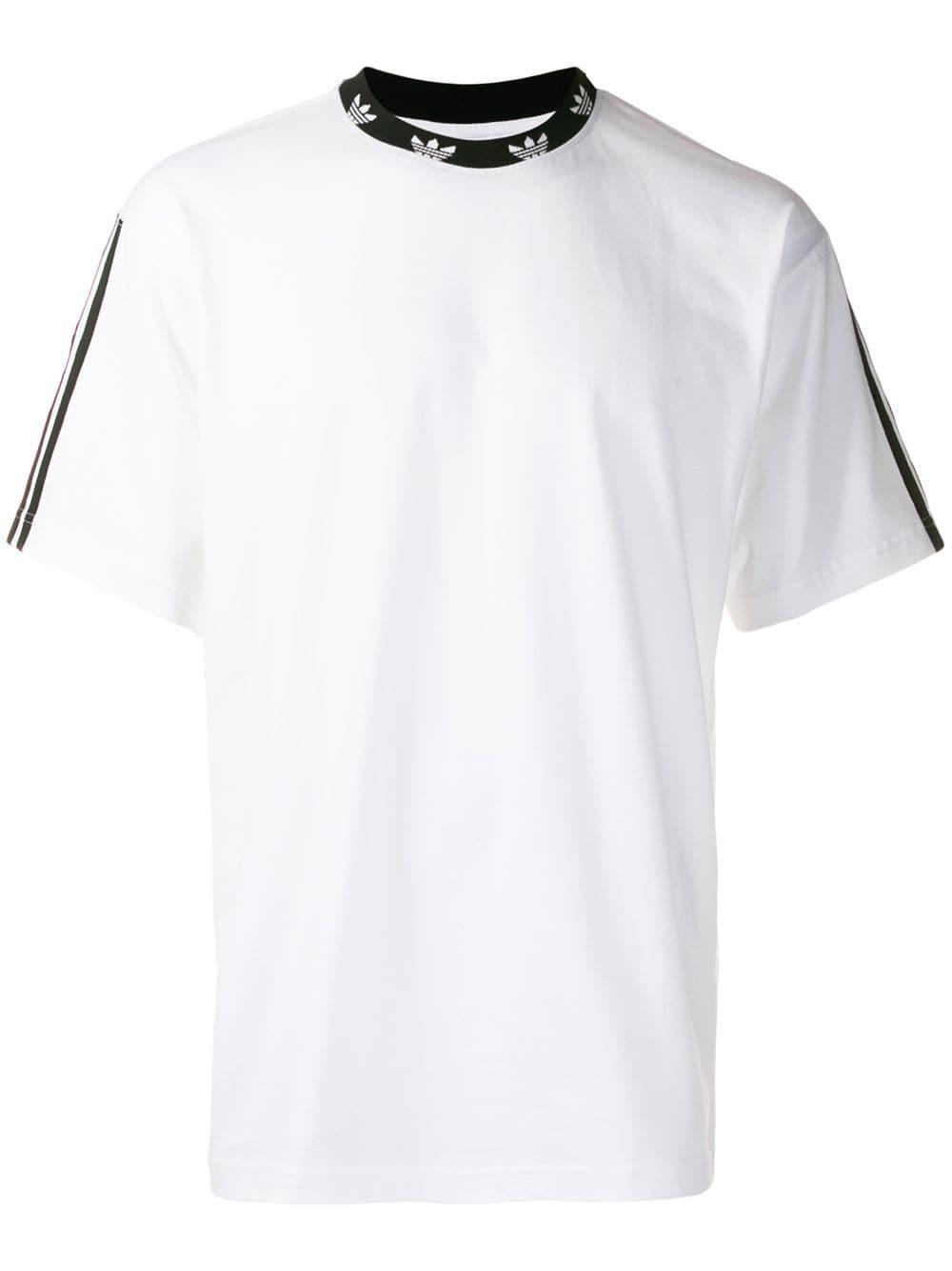 promoción Hacer bien Dar a luz Camiseta con logo en el cuello adidas de hombre de color Blanco | Lyst