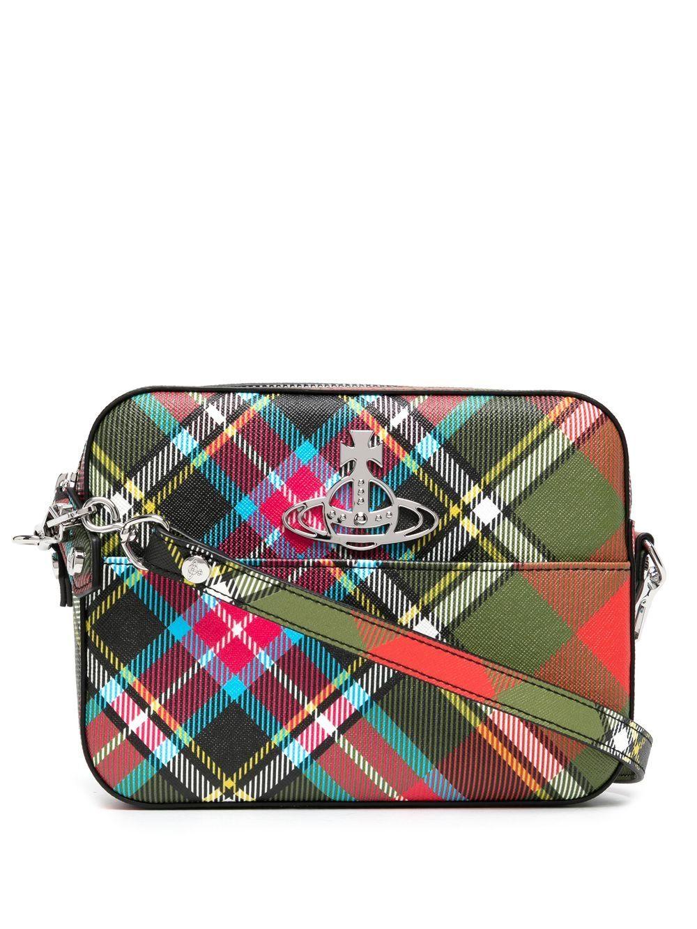 Vivienne Westwood Leather Rachel Tartan Crossbody Bag Lyst Canada