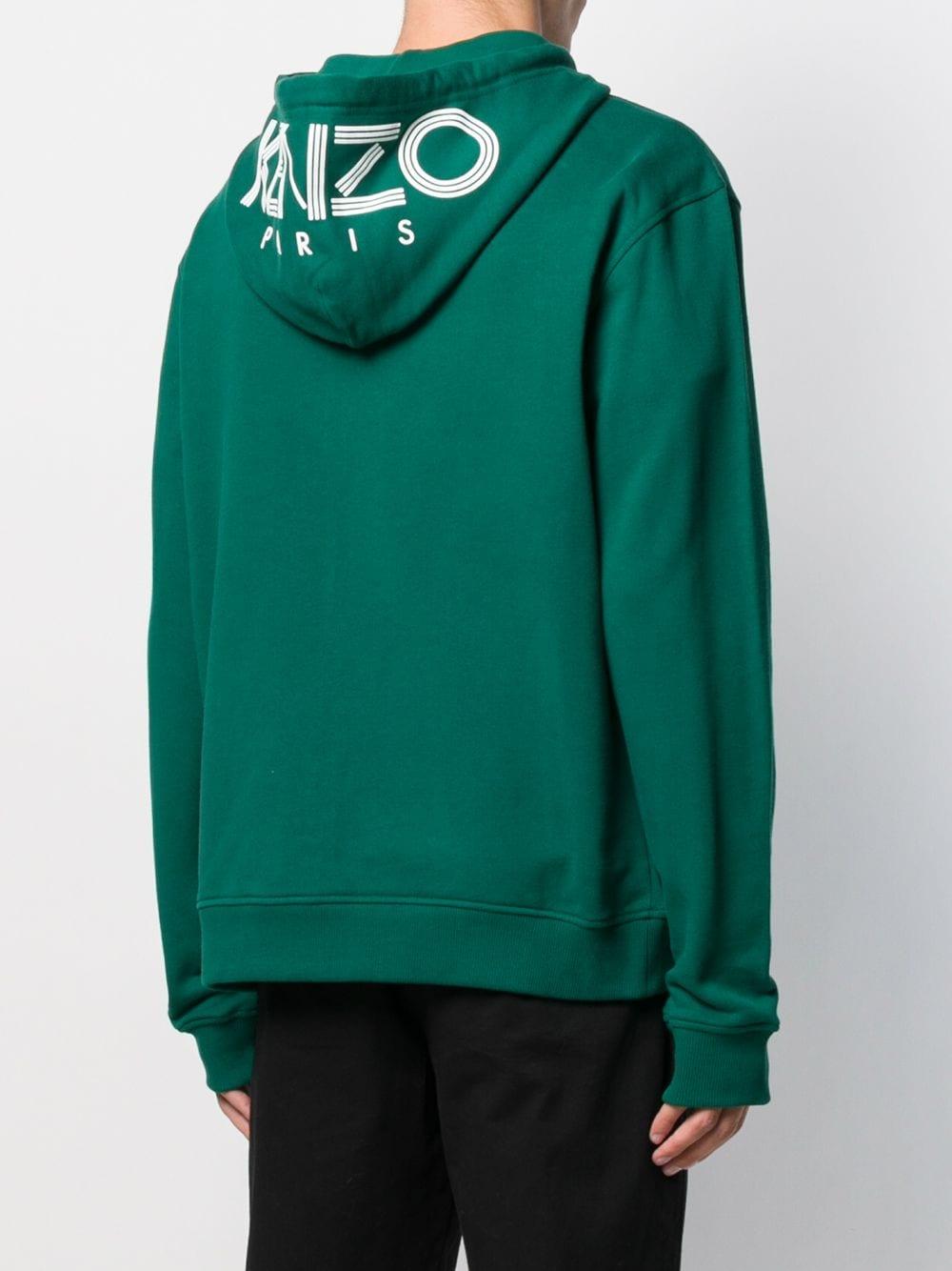 KENZO Zip-up Sweatshirt in Green for Men | Lyst