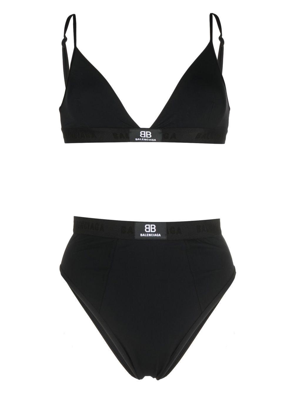 Balenciaga Sporty Bikini Set in Black | Lyst UK