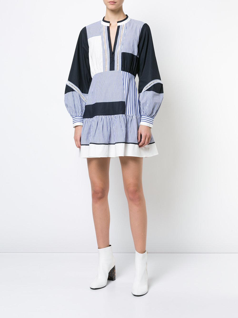 Tanya Taylor Cotton Yaya Striped Dress 