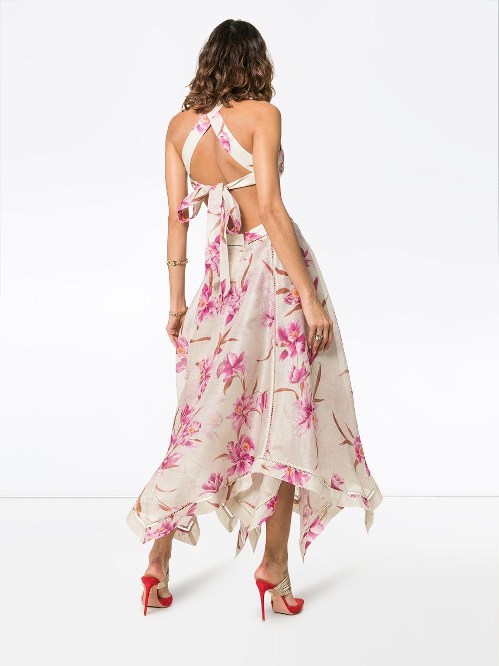 zimmermann corsage halter mini dress
