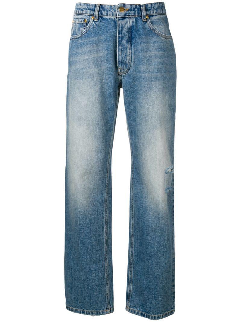 Victoria, Victoria Beckham Straight-leg Jeans in Blue - Lyst