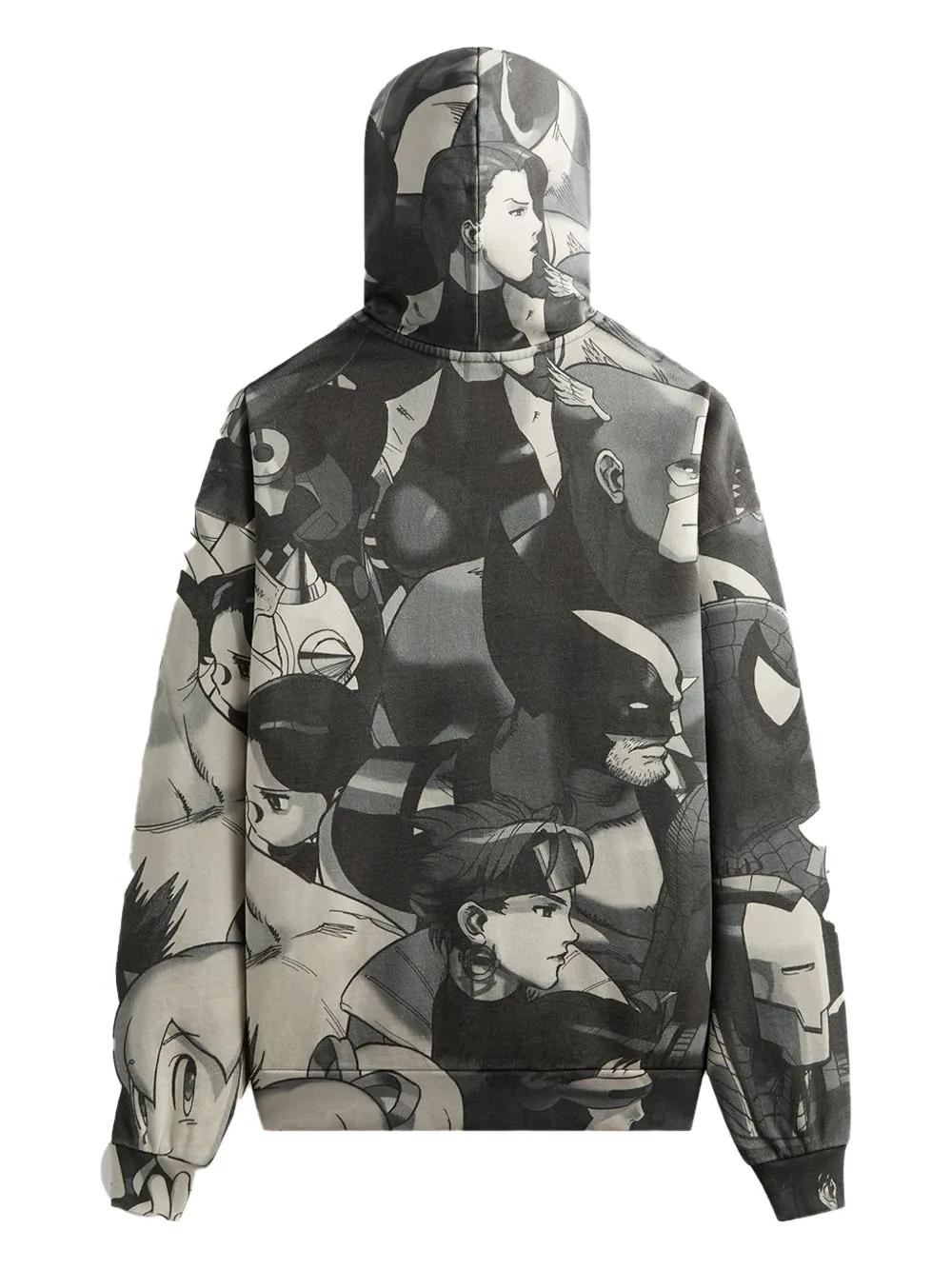 Kith X Marvel Vs. Capcom Printed Hoodie in Gray for Men | Lyst