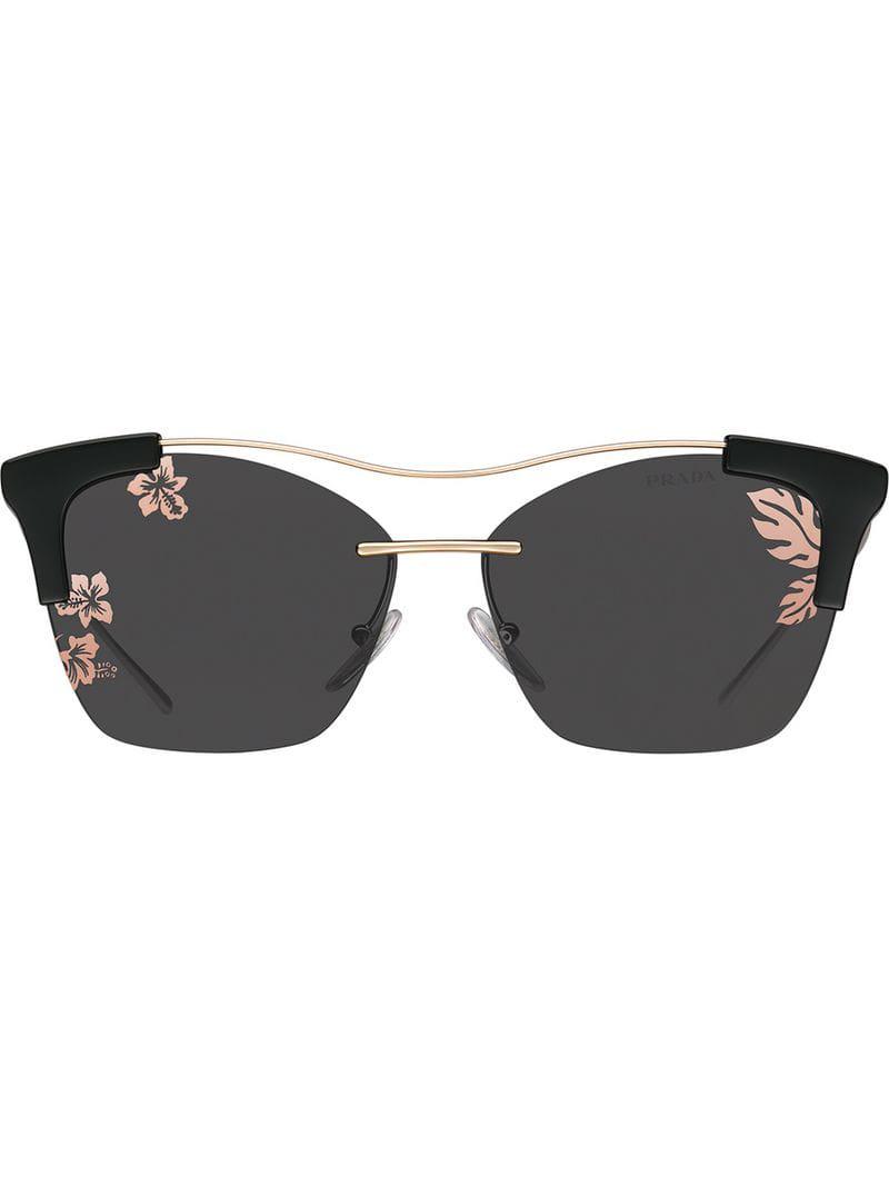 Prada hibiscus 57mm butterfly sunglasses hotsell