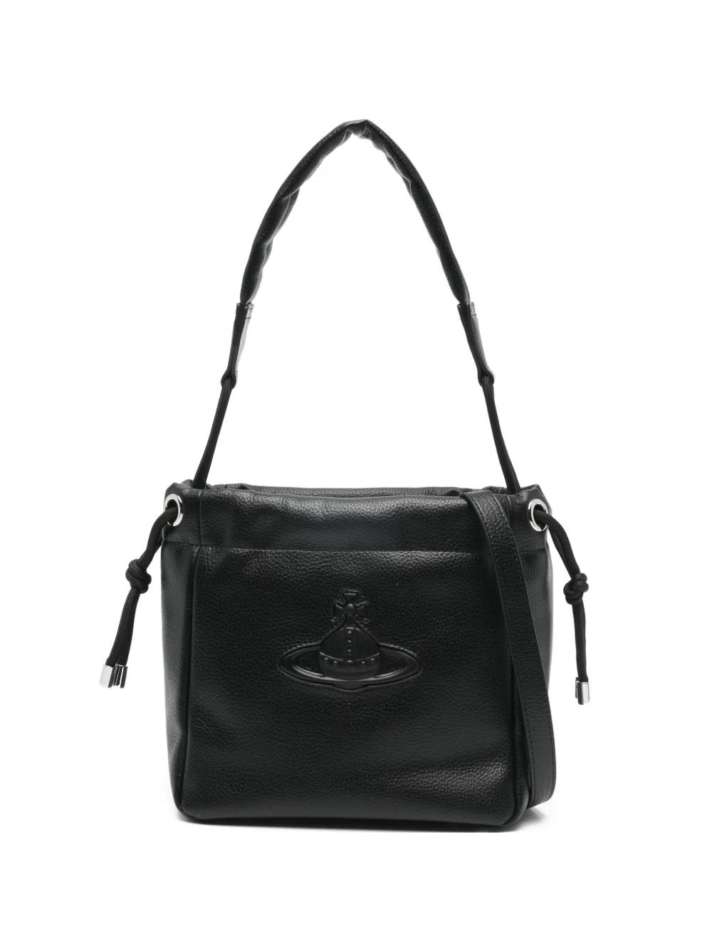 Vivienne Westwood ORB BUCKET 刺繍 BLACK Vivienne Westwood Small Hilary Orb-Motif Bucket Bag in Black | Lyst