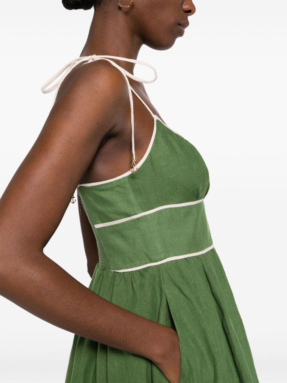 Zimmermann Alight Picnic Midi Dress in Green | Lyst Canada