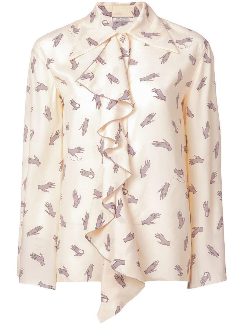 nina ricci silk blouse