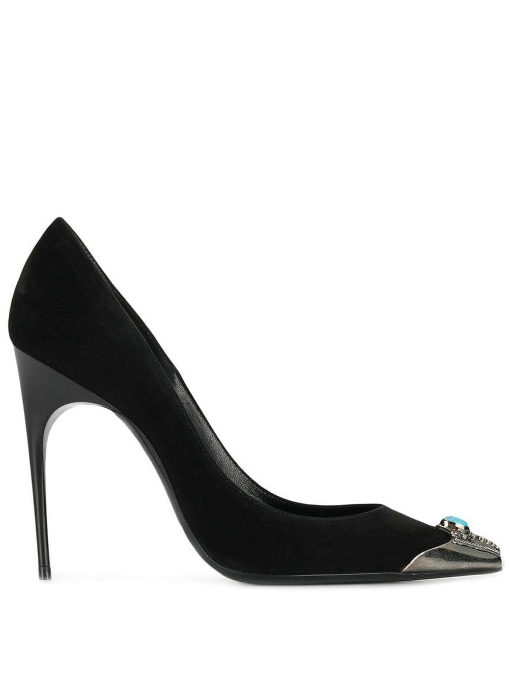 saint laurent black high heels