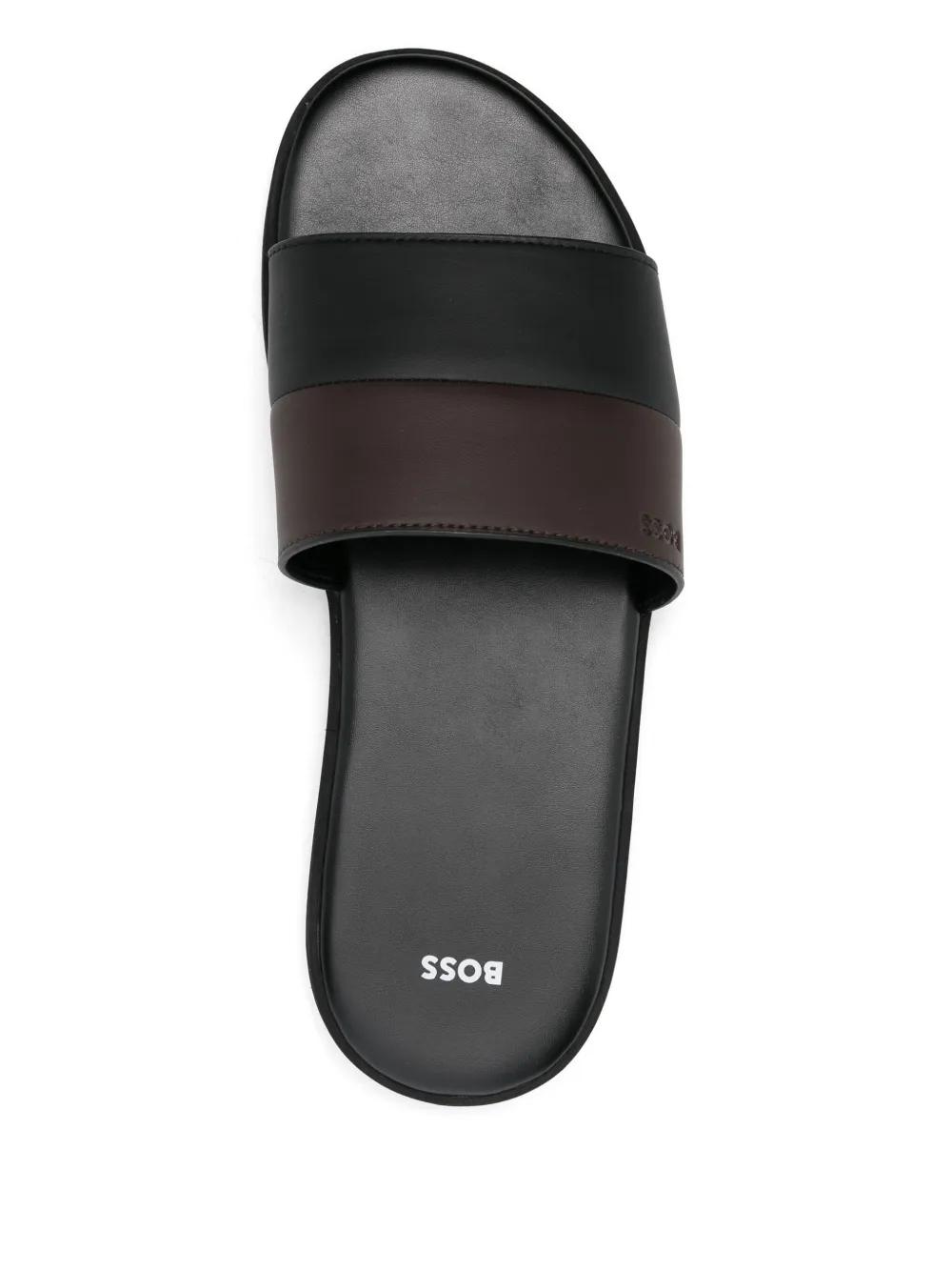 超特価SALE開催！ - BOSS ビーチサンダル ダークブルー - ロゴ