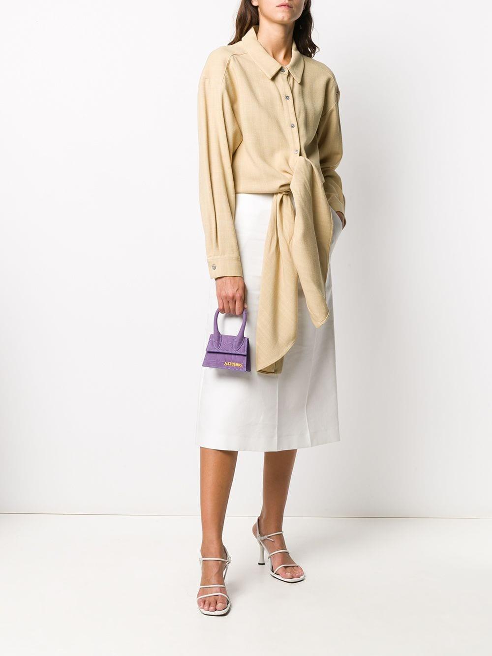 jacquemus mini bolsa white crocodile