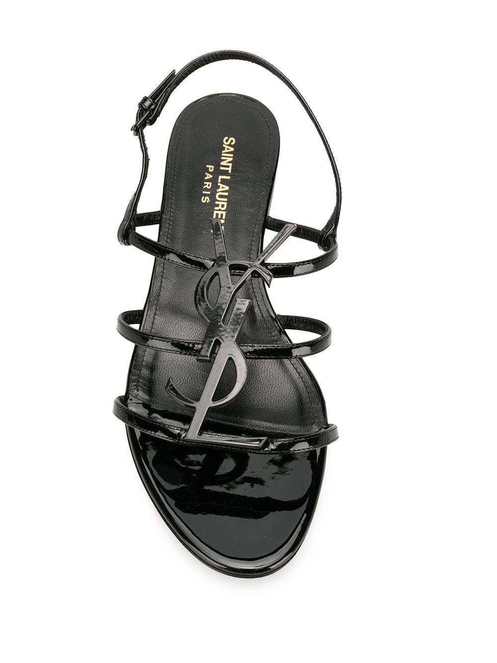 ysl cassandra sandals flat