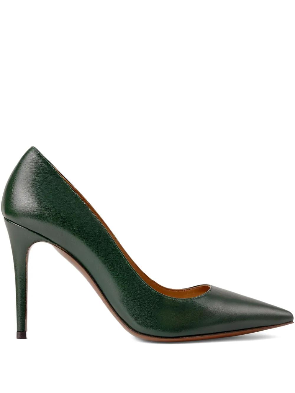 【 Ralph Lauren】LANETTE パンプス 70MM Ralph Lauren Lanette 70mm Leather Pumps In Brown | ModeSens