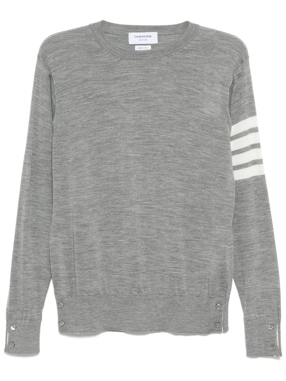 THOM BROWNE グレー セーター 長袖 THOM BROWNE グレー セーター 長袖