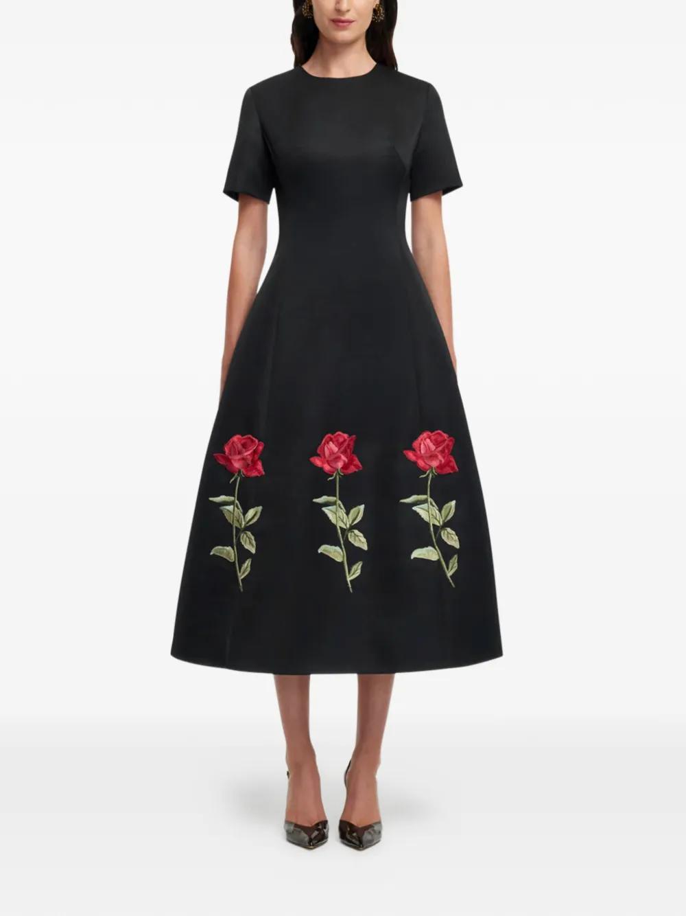 chinese dress ladies Caroline Embellished Rose Midi Dress main image 1