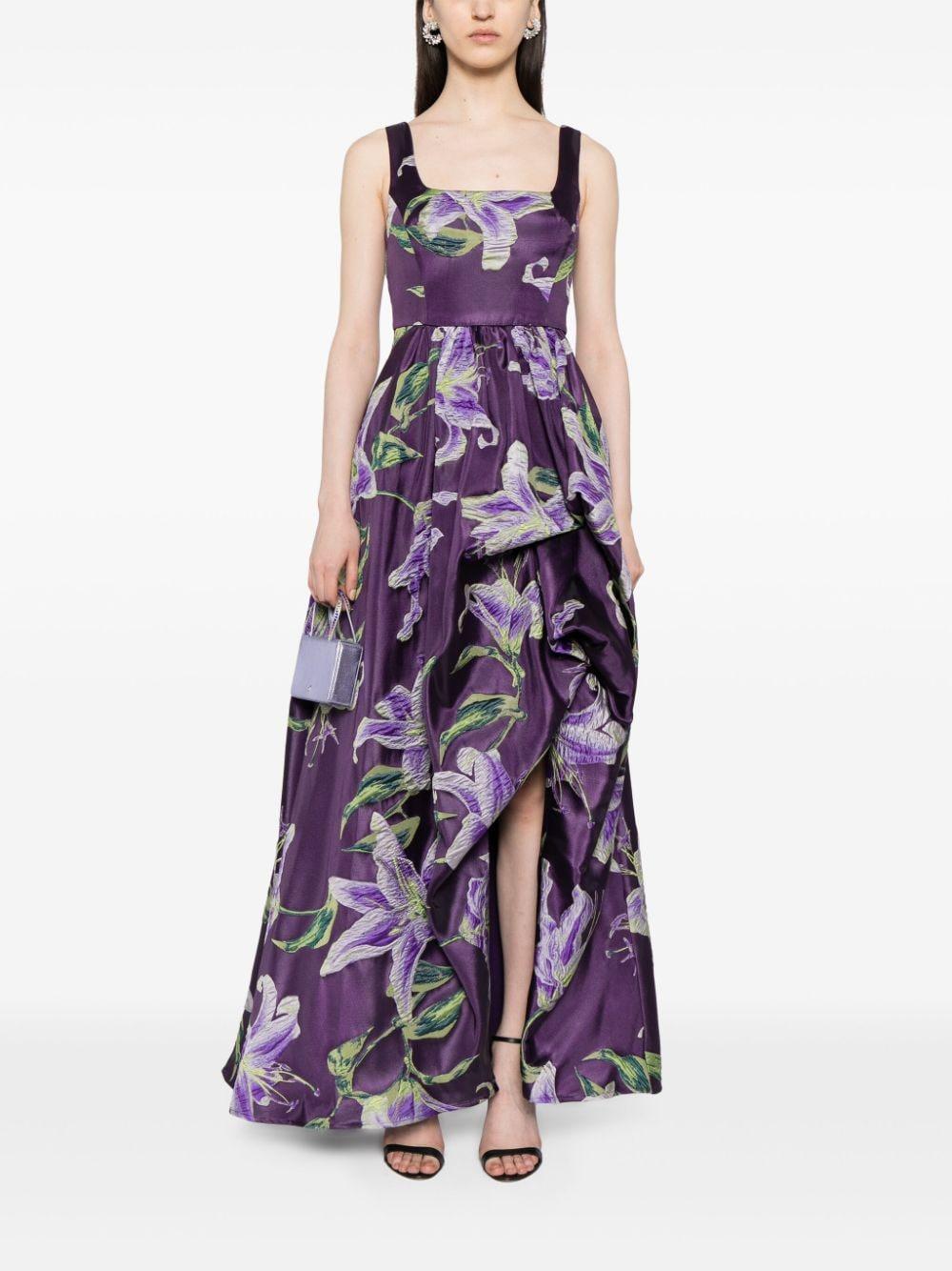 Marchesa lilac dress hotsell