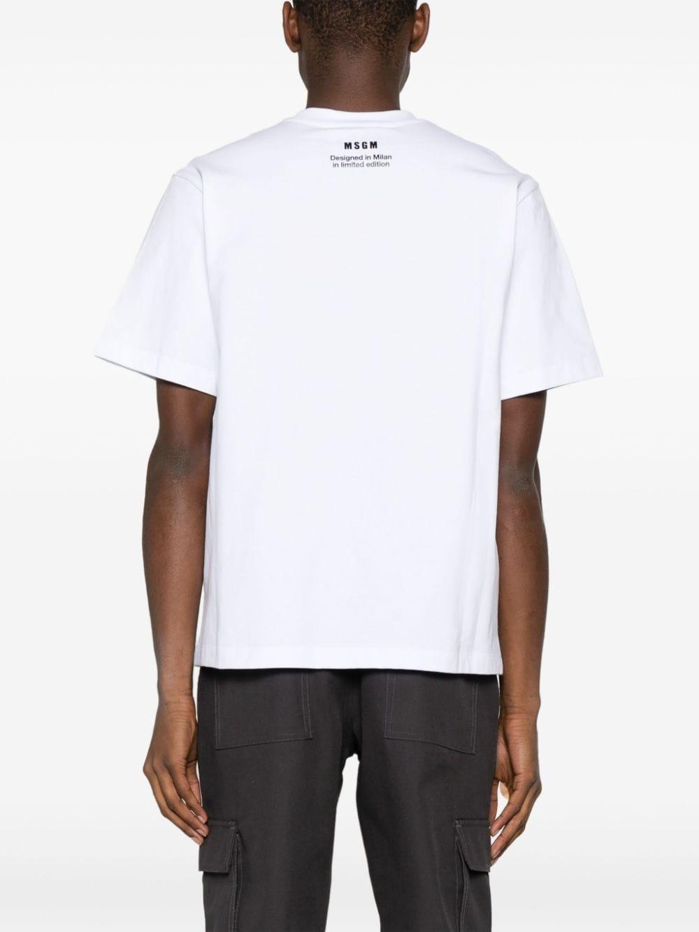 msgm white t shirt