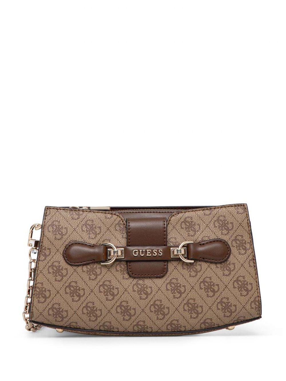 GUESS Handtasche Nolana Top Handle Flap Bag Dove Logo | modeherz