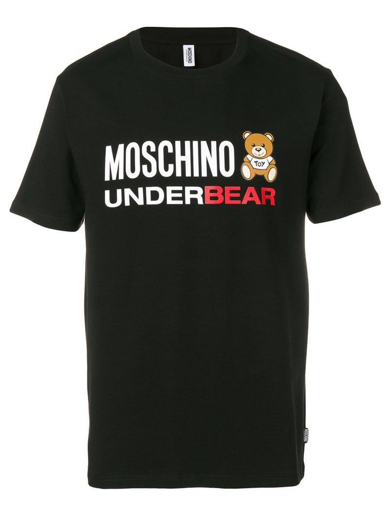 Moschino Underbear T-shirt in Black for Men | Lyst
