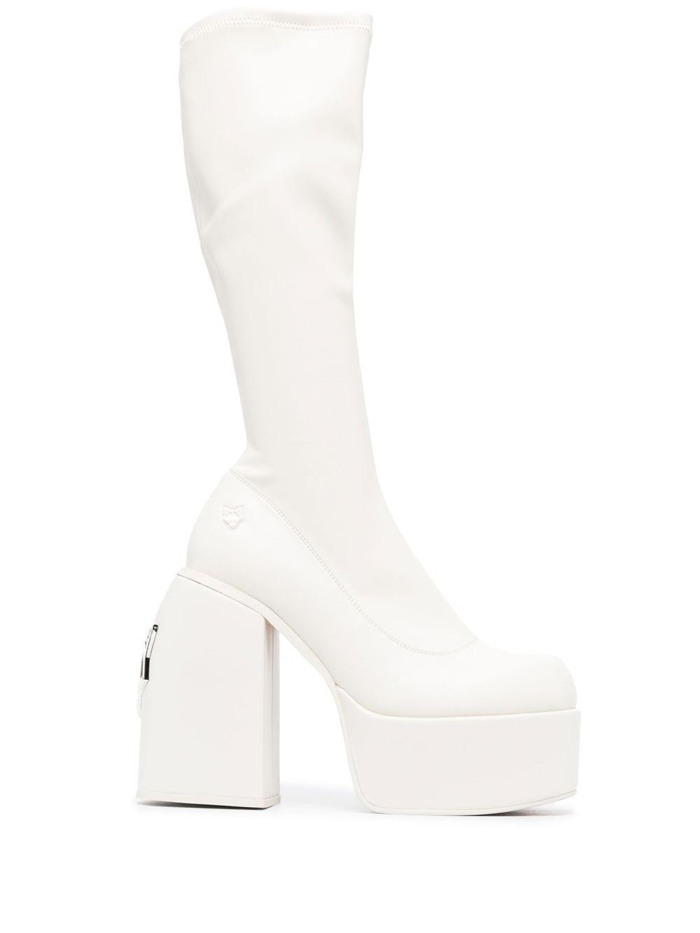 Naked Wolfe Spice 140mm Platform Boots in White | Lyst