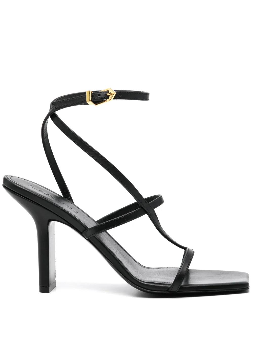 【関税込み】lanvin 'Talon swing' sandals Lanvin Swing 105mm Embellished Leather Sandals | Neutrals