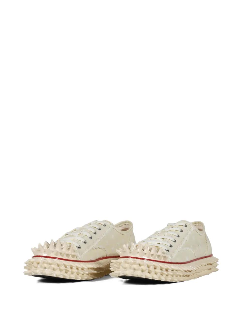 靴 doublet PORCUPINE LACE UP SNEAKER IVORY Doublet IVORY PORCUPINE LACE UP SNEAKER - IVORY | Garmentory