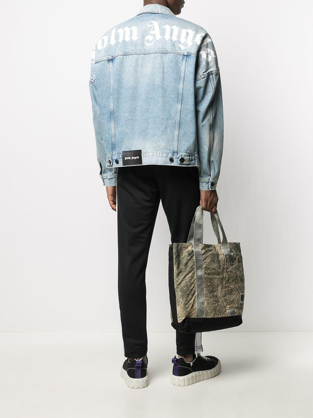 palm angels logo denim jacket