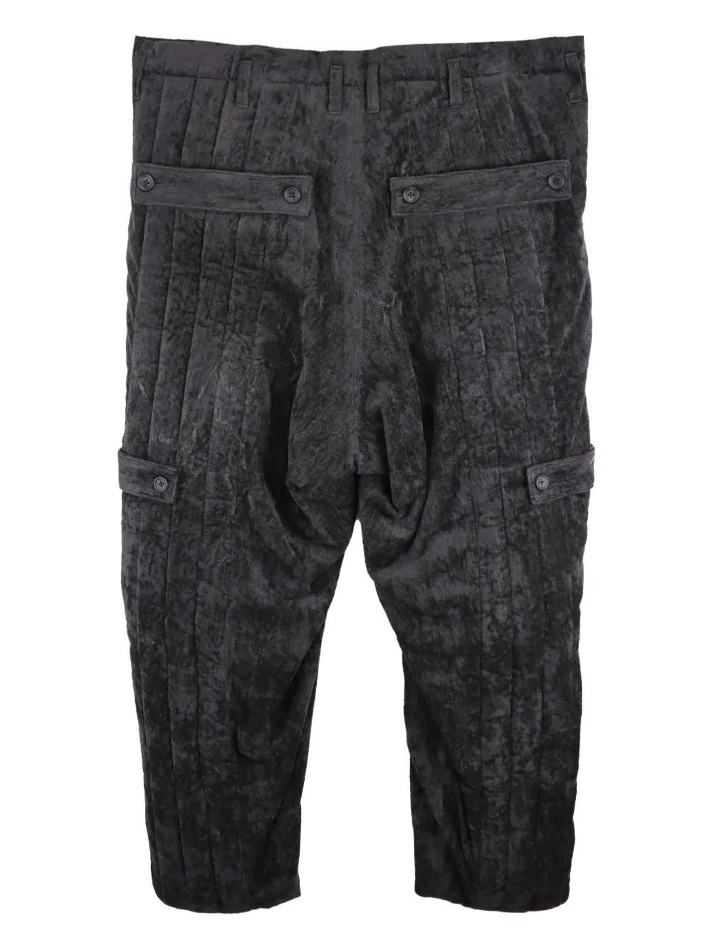 YOHJI YAMAMOTO +NOIR パンツ（その他） 黒 2001524O0022 2007SS タグ付き yohji yamamoto +noir シルク ジャガードパンツ
