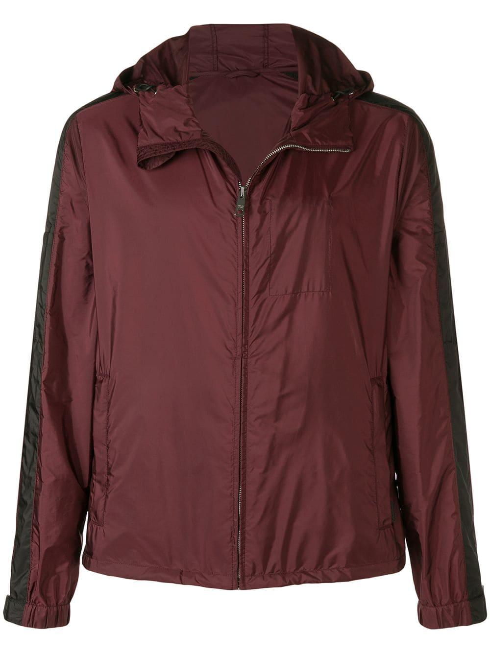 Prada Windbreaker Jacket in Purple for Men - Lyst