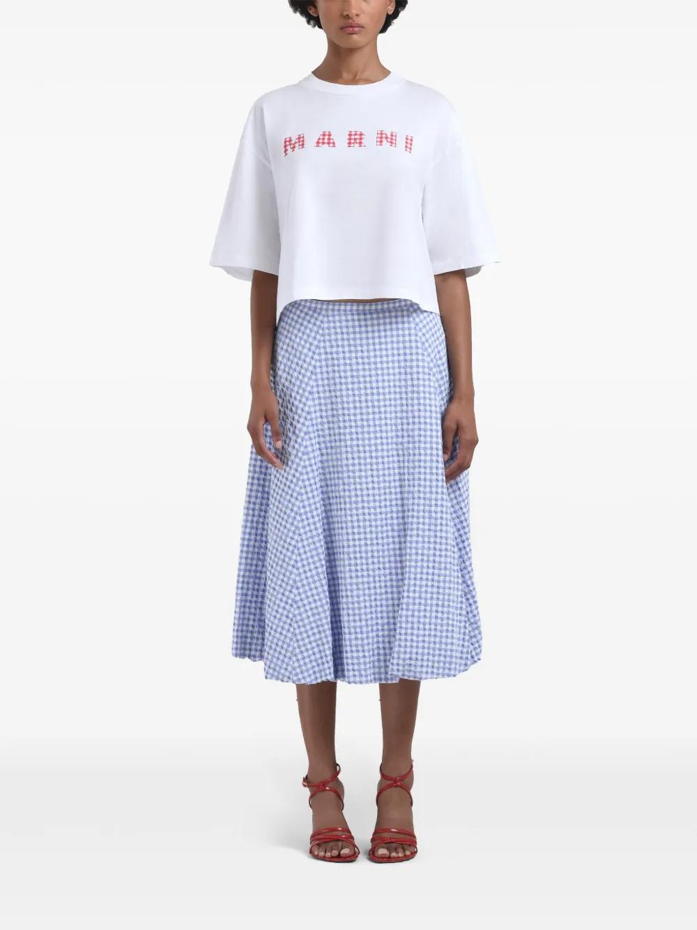 【関税込み】marni Check longuette skirt Marni Check Longuette Skirt | italist
