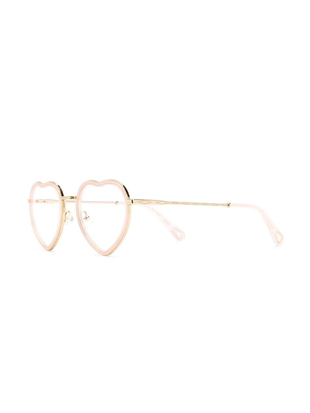 Chloé Heart Shaped Glasses in Pink | Lyst