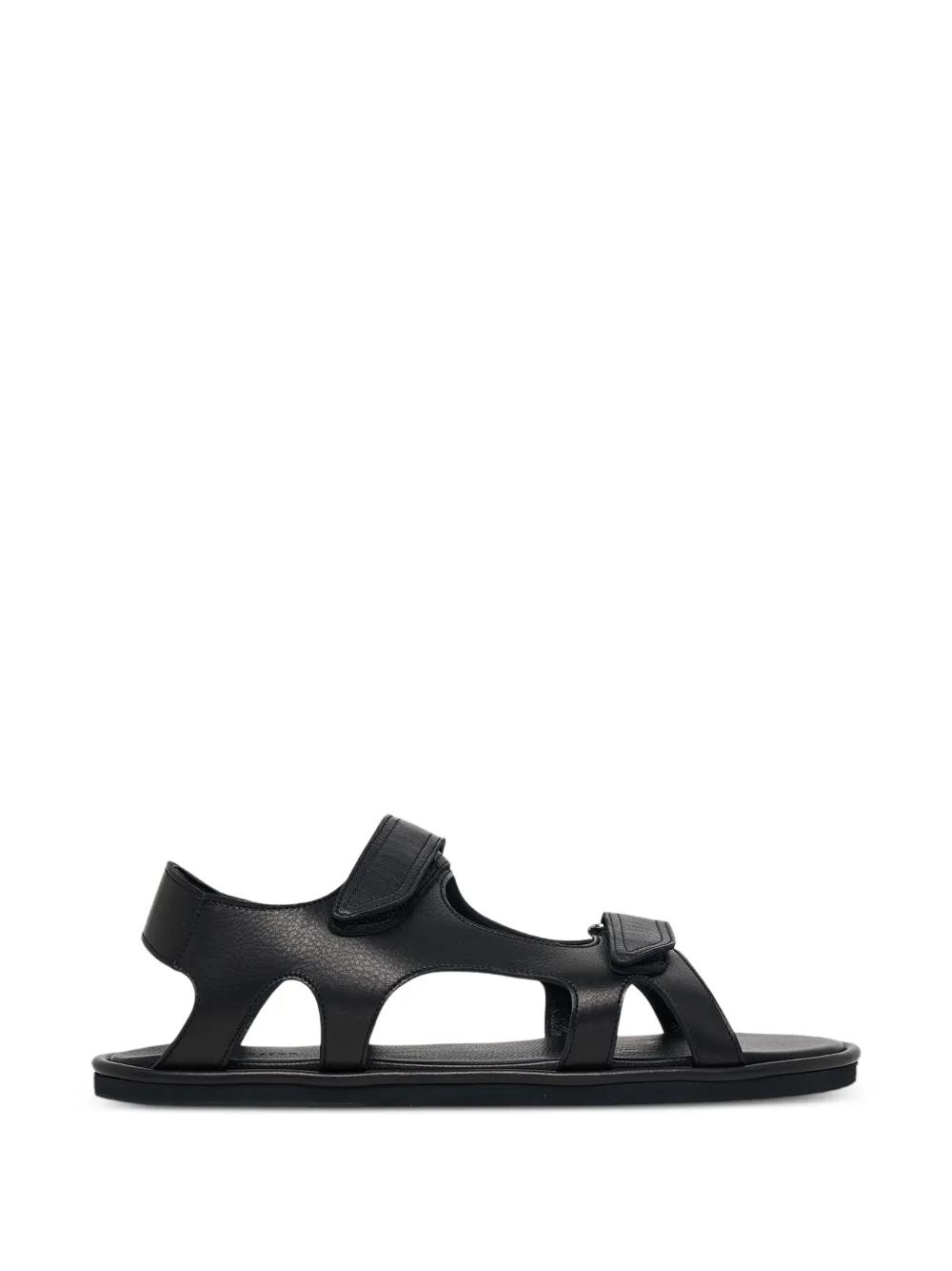 AURALEE Double-Touch-Strap Leather Sandals in White for Men | Lyst