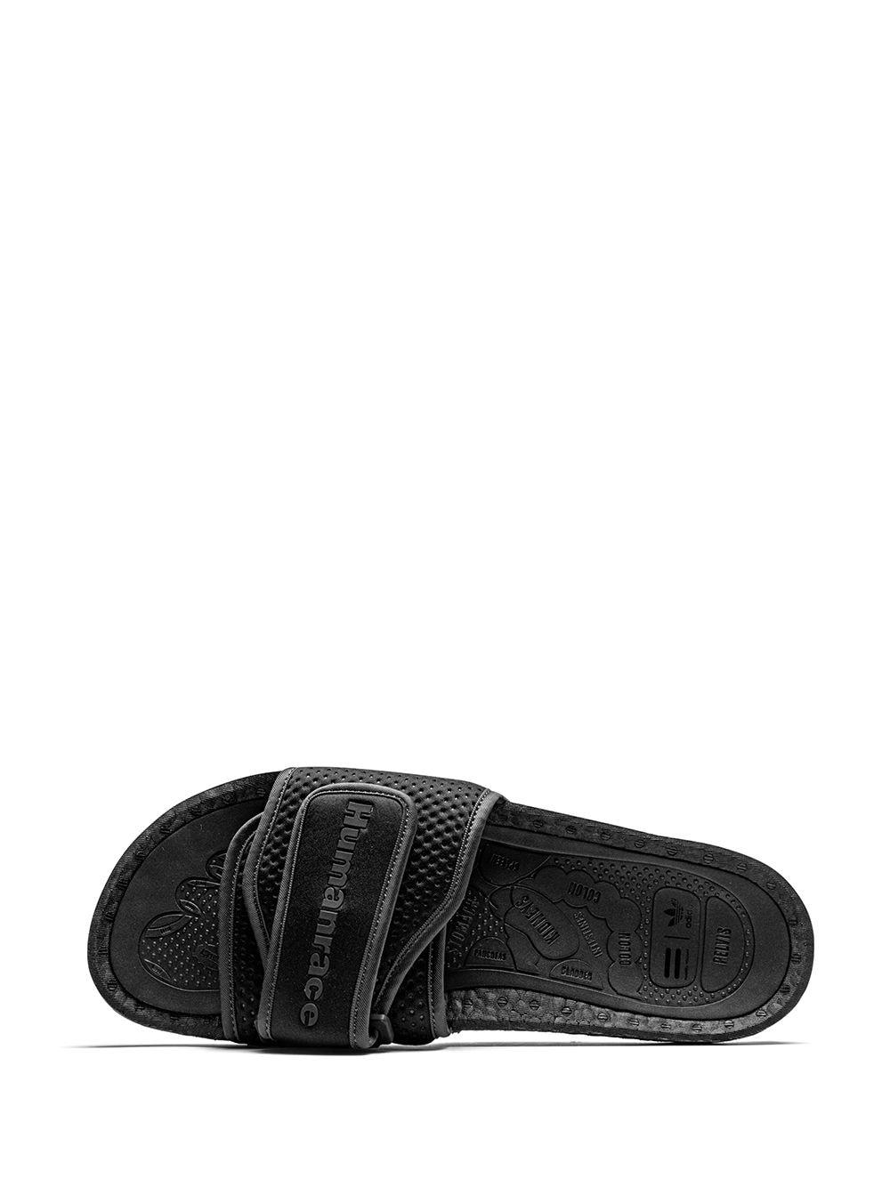adidas X Pharrell Williams Chancletas Hu Slides in Black for Men | Lyst