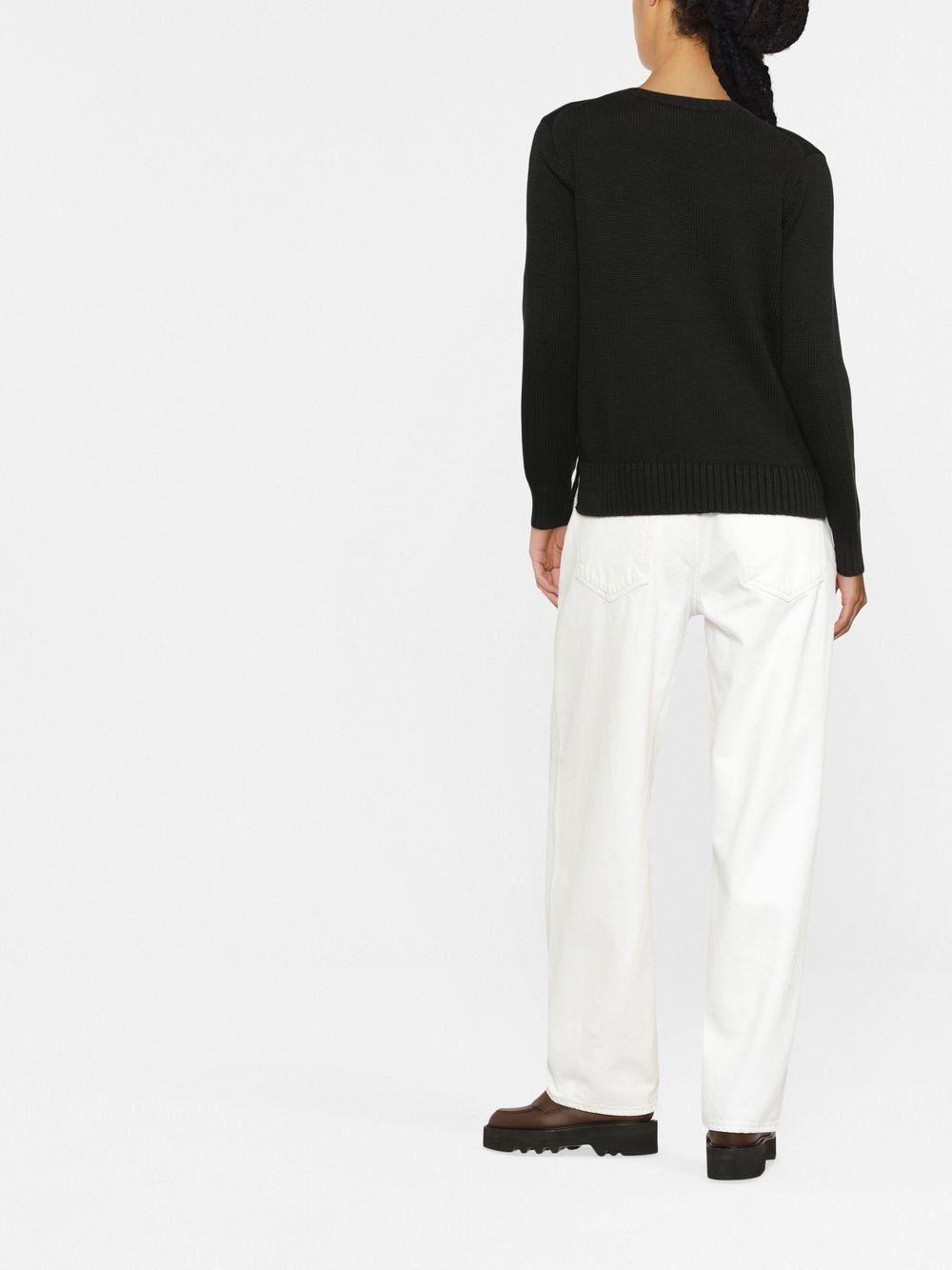 Polo Ralph Lauren Polo - Intarsia-knit Jumper in Black | Lyst