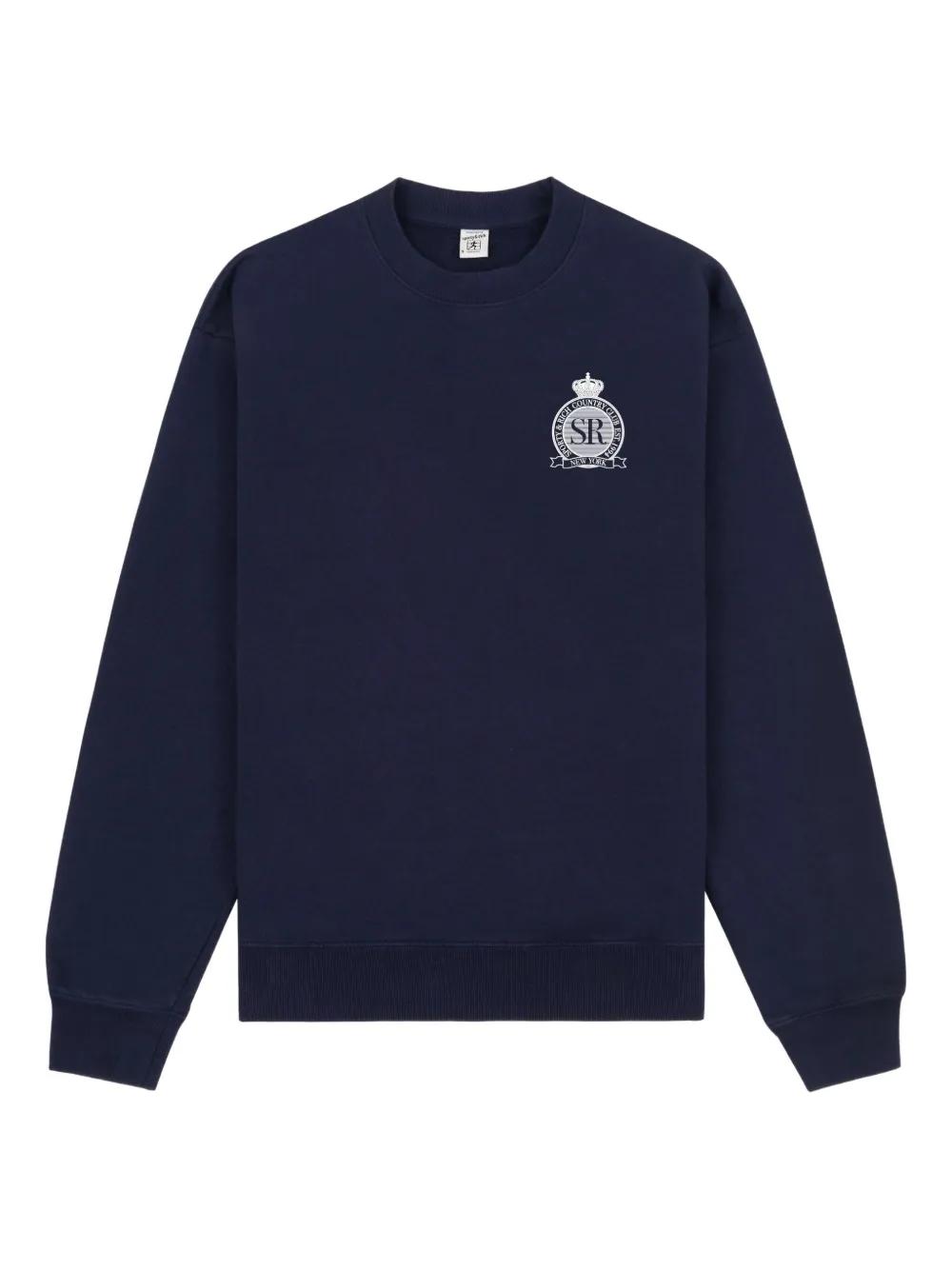 ★Sporty & Rich★ Prince Crest Sweatshirt Yellow Black CR522 MUSINSA公式 | SPORTY&RICH Prince Crest Sweatshirt - Yellow