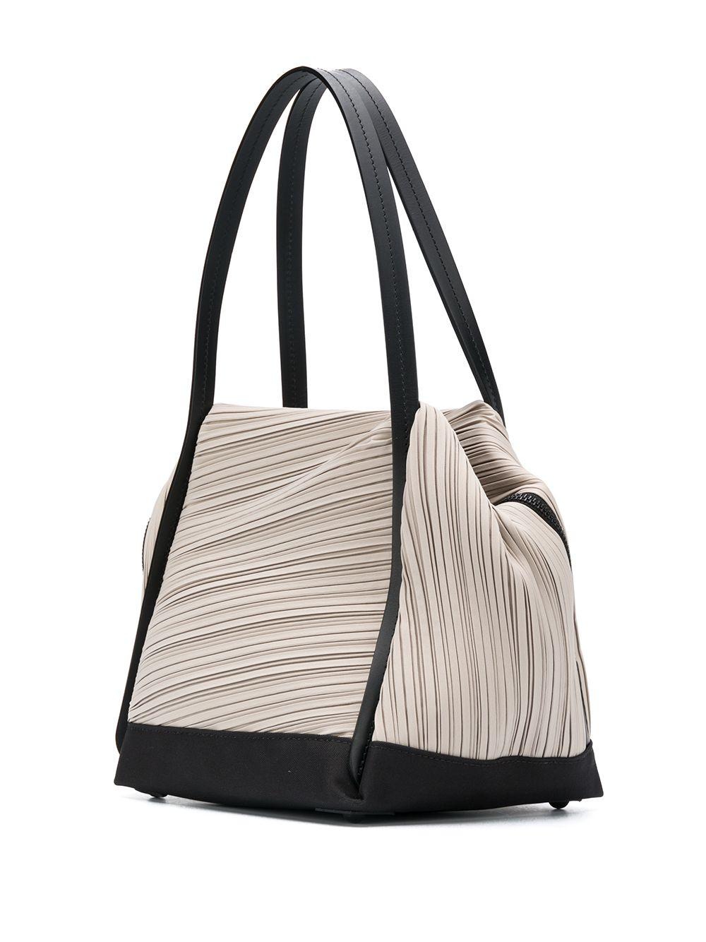 Pleats Please Issey Miyake Pleated Tote Bag in Grey (Gray) - Lyst