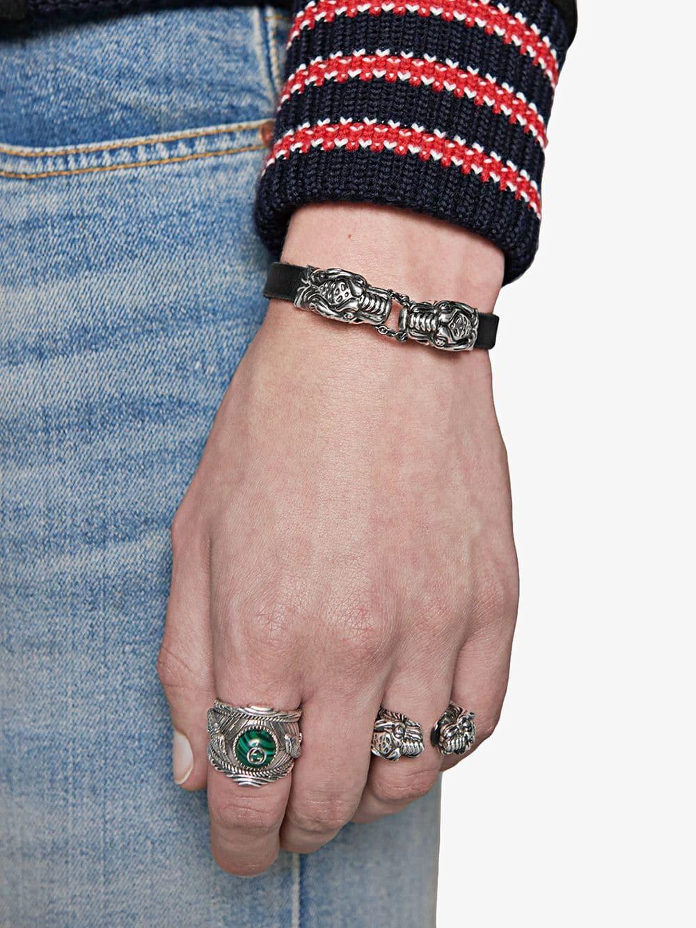 gucci tiger head bracelet