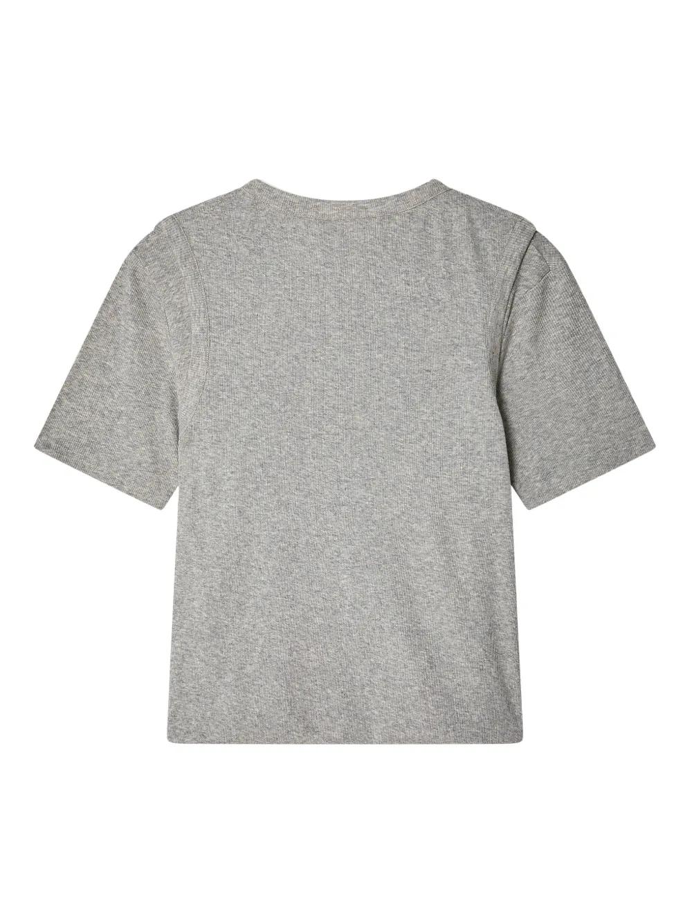 【関税込み】Eckhaus Latta グレー Lapped Tシャツ Eckhaus Latta Lapped Tシャツ | グレー | FARFETCH JP