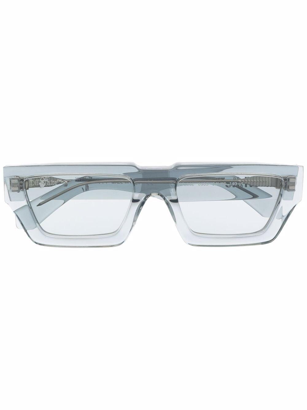 Off-White c/o Virgil Abloh Manchester Rectangle-frame Sunglasses in Gray |  Lyst