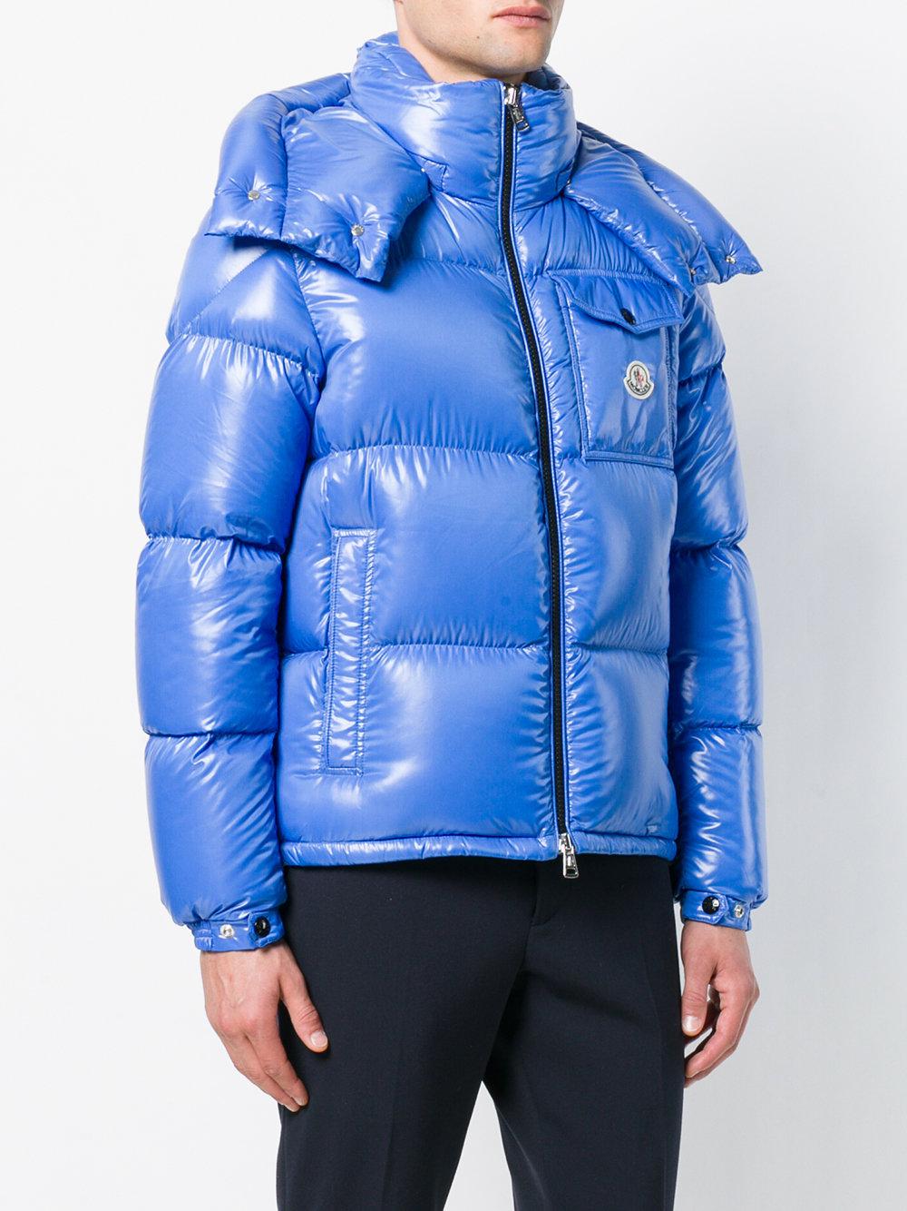 Moncler Synthetic Montbeliard Puffer Jacket in Blue for Men | Lyst