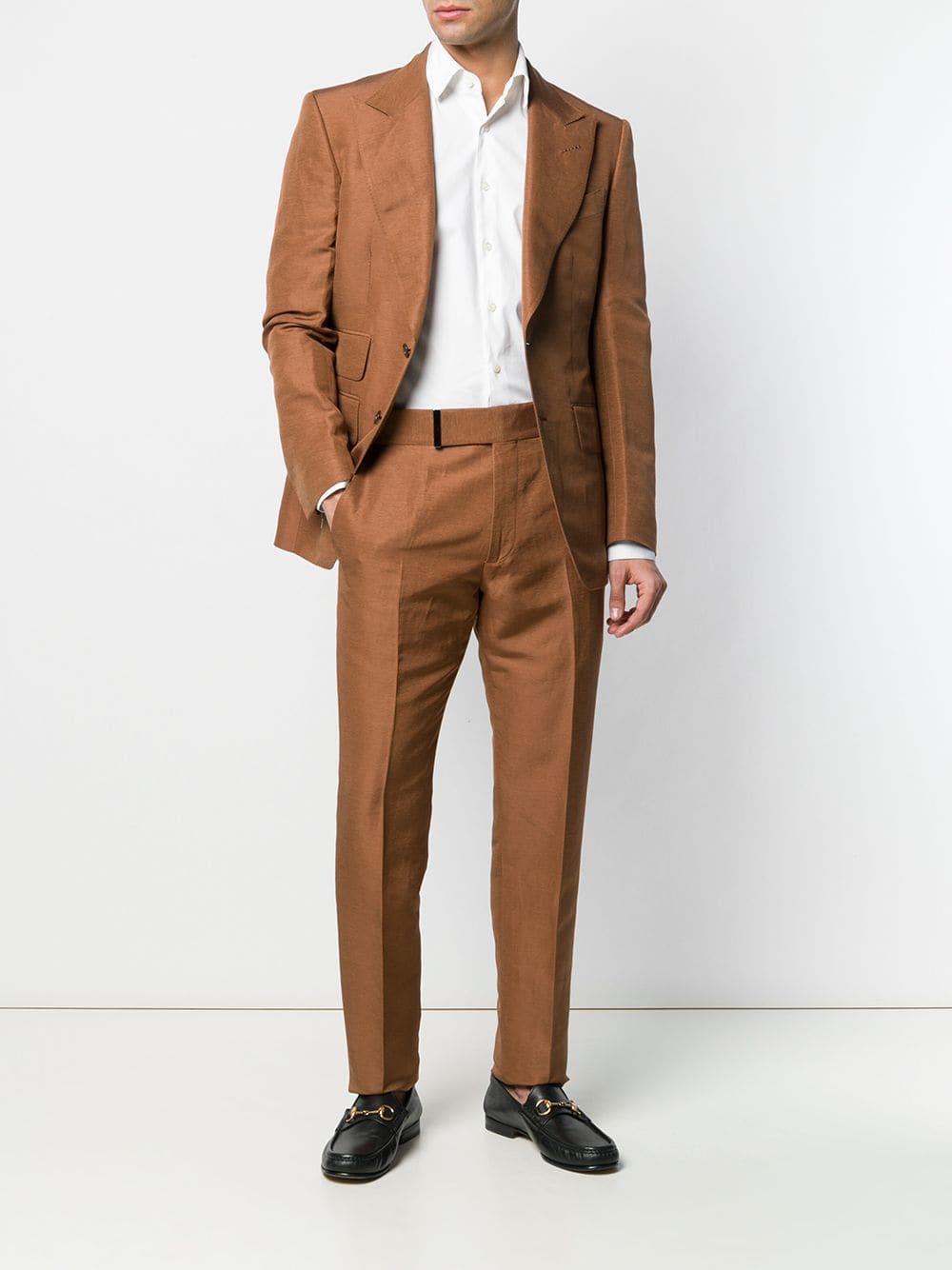 Tom Ford Two-piece Formal Suit in Brown for Men - Lyst