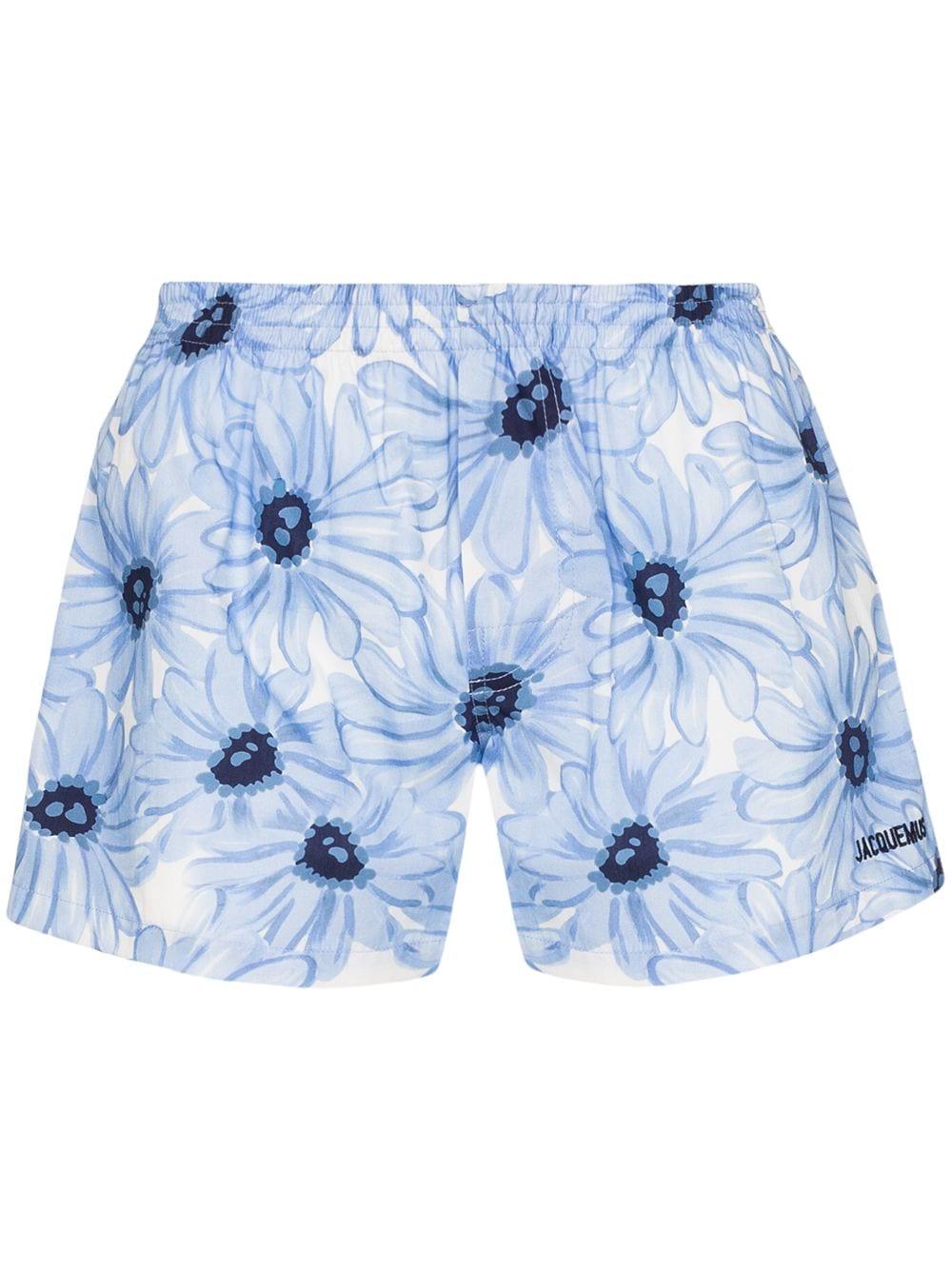 Jacquemus Le Caleçon Floral-print Boxers in Blue for Men | Lyst