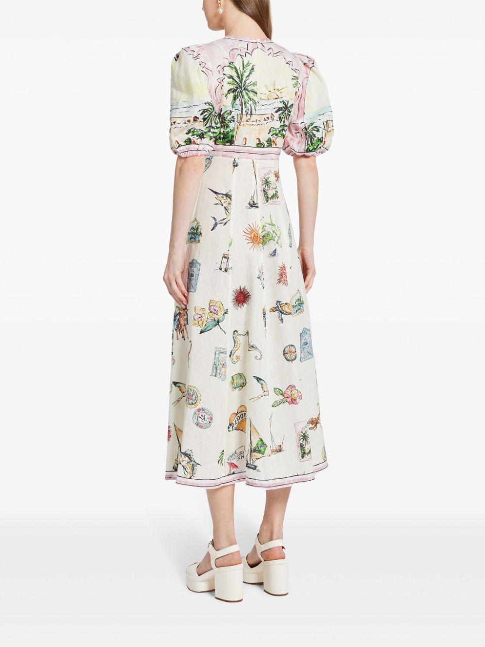 astr the label floral midi dress ASTR the Label - Janna Floral Plunge Midi Dress
