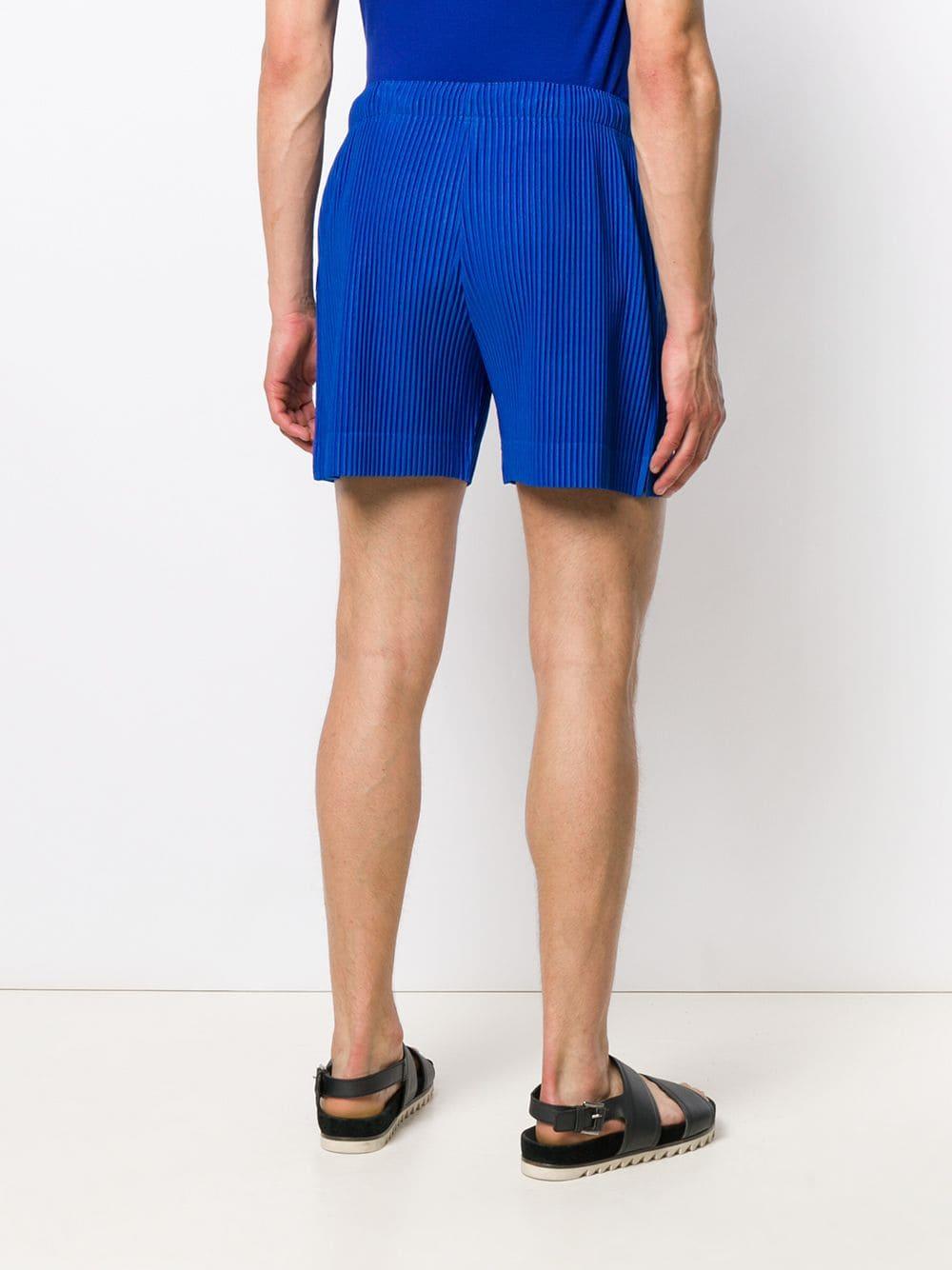 issey miyake homme plisse shorts black
