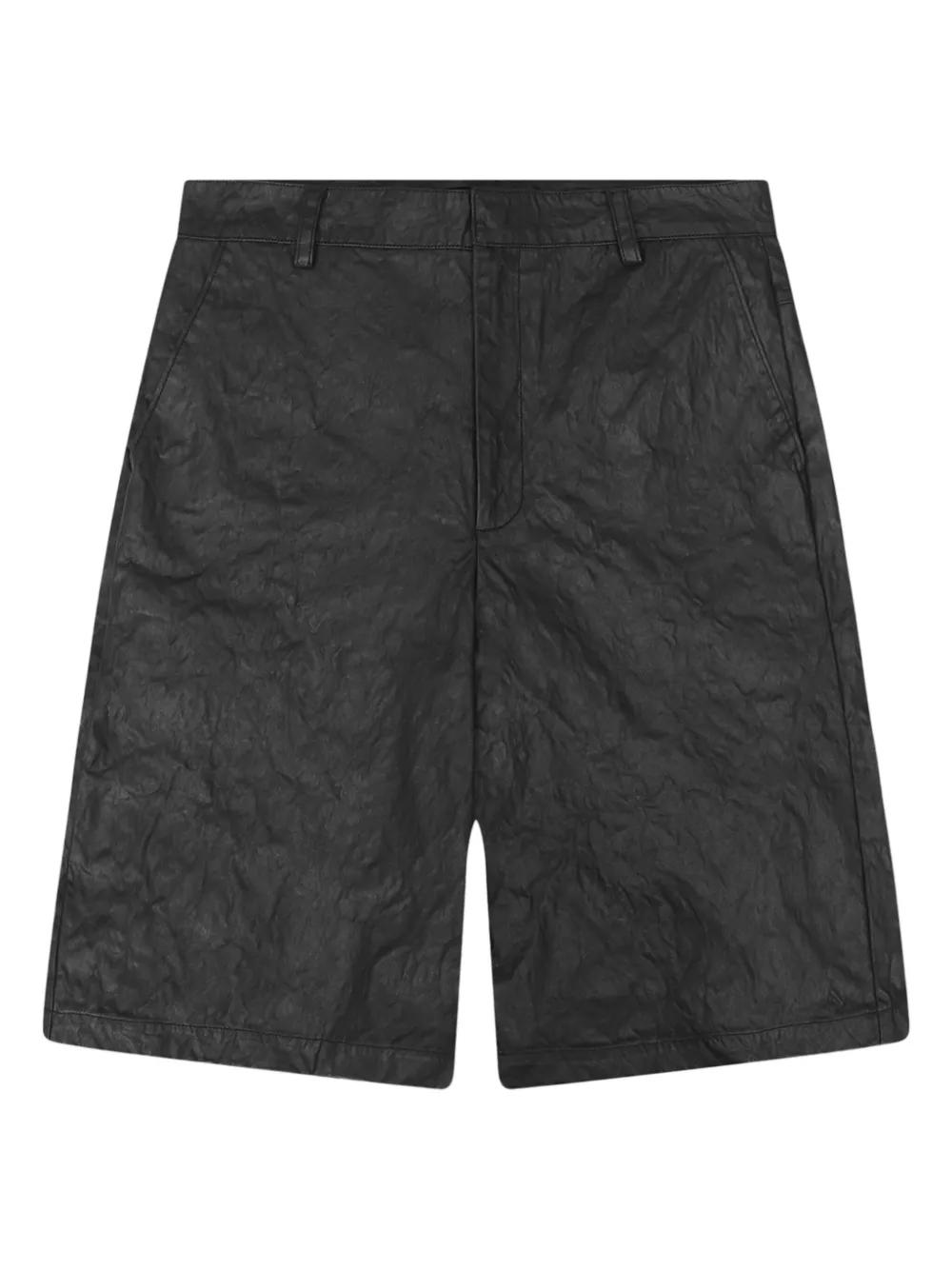 HELIOT EMIL Armada Crumpled Cotton Shorts in Gray for Men | Lyst