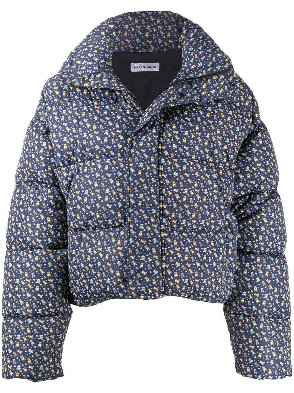 Balenciaga Bb Teddy Bear Puffer Jacket in Blue Lyst Canada
